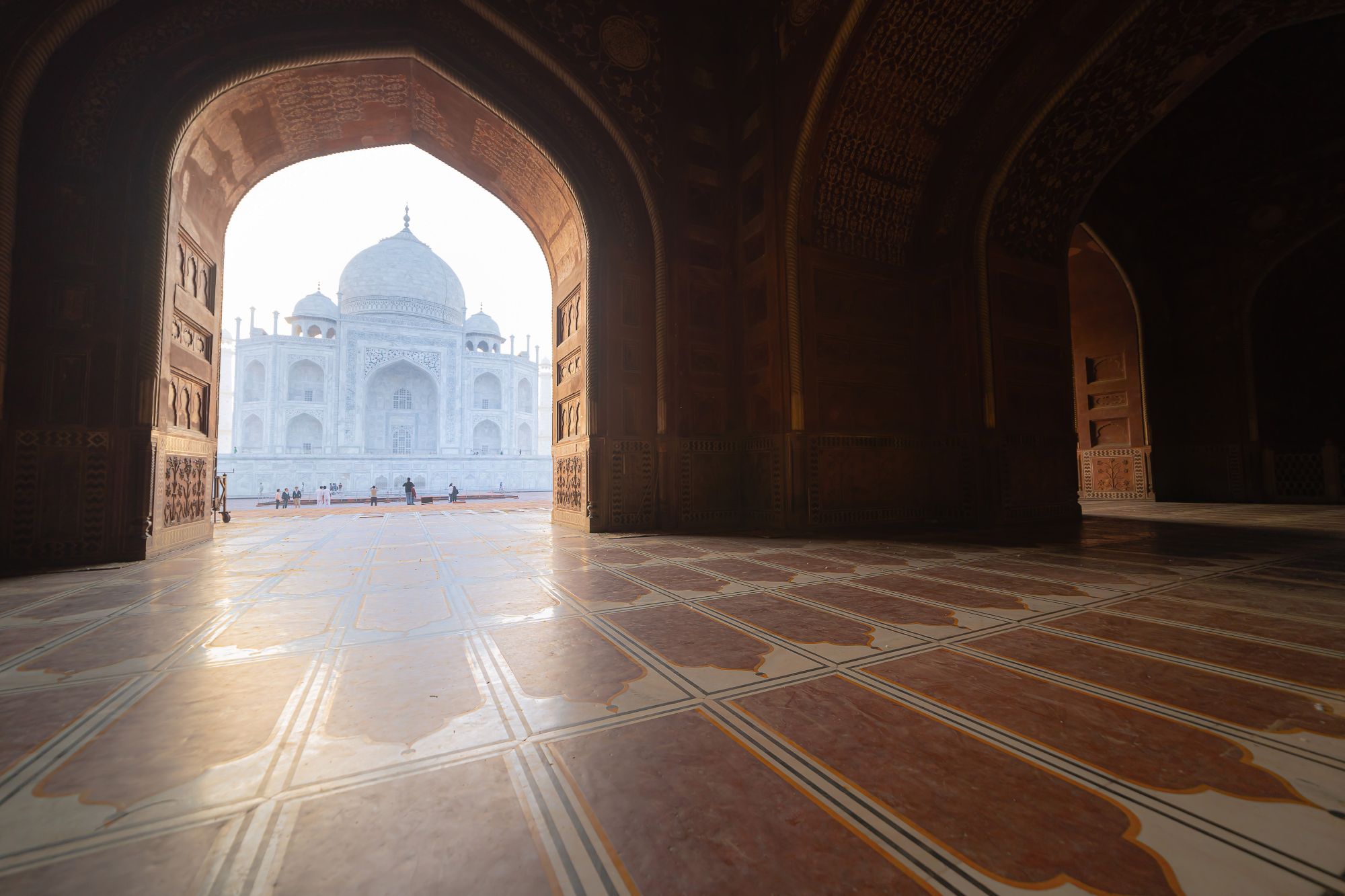India Taj Mahal met doorkijk