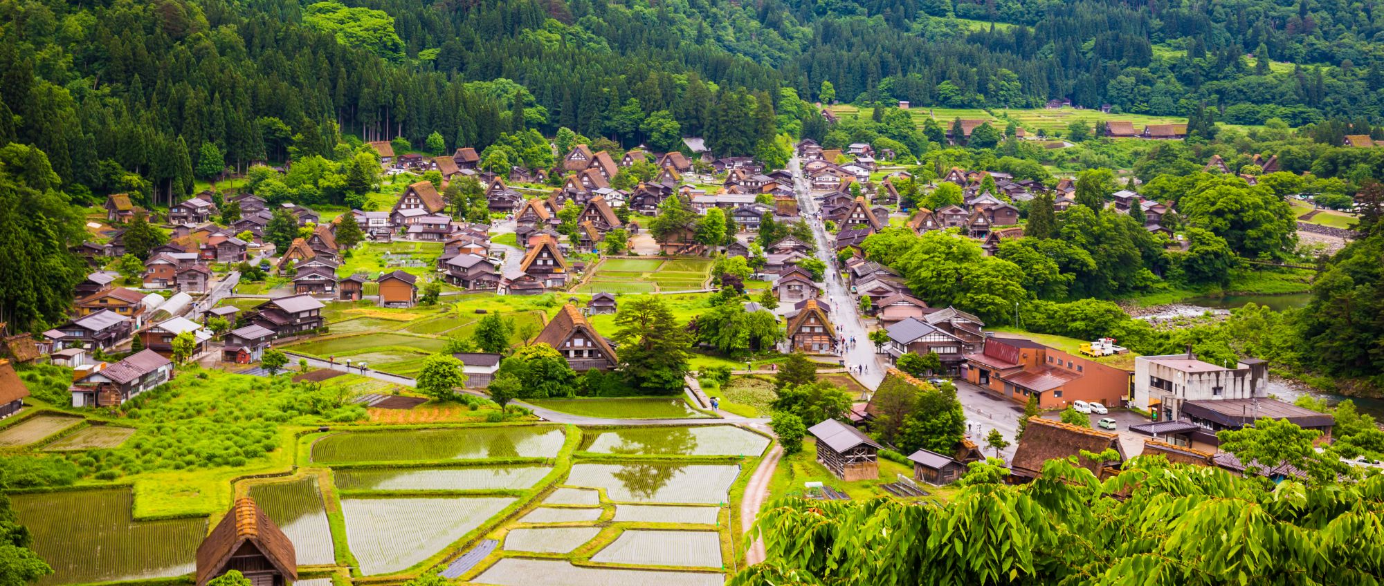 Japan Shirakawago Gokayama traditionele huizen