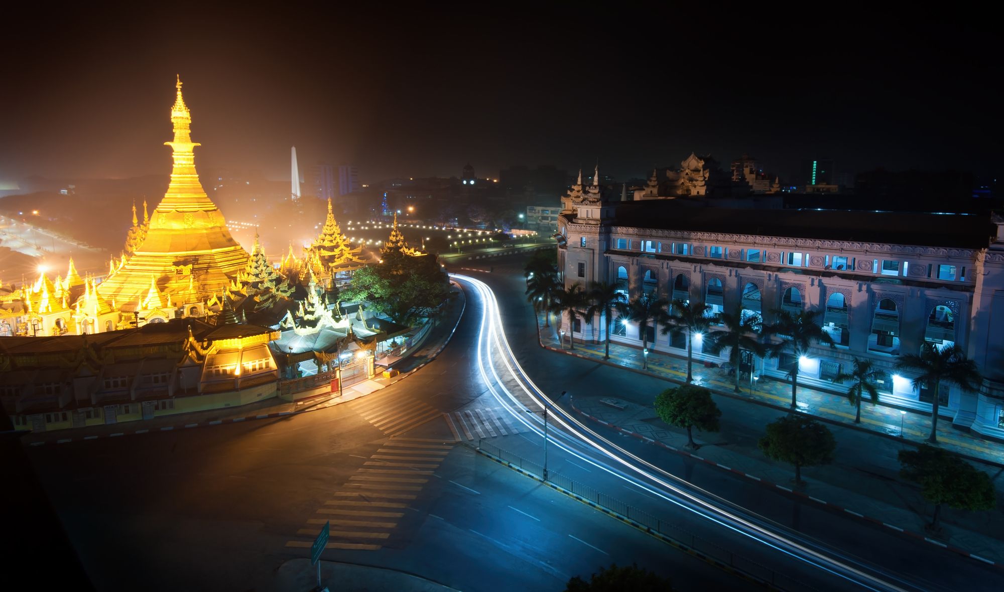 Myanmar Yangon Sule pagoda