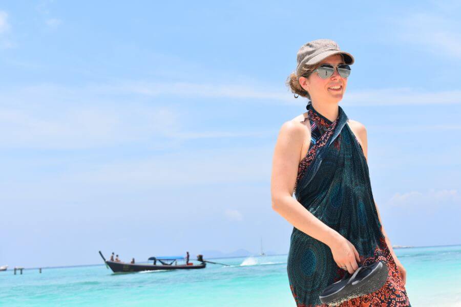 Collega Sanne op Koh Lipe