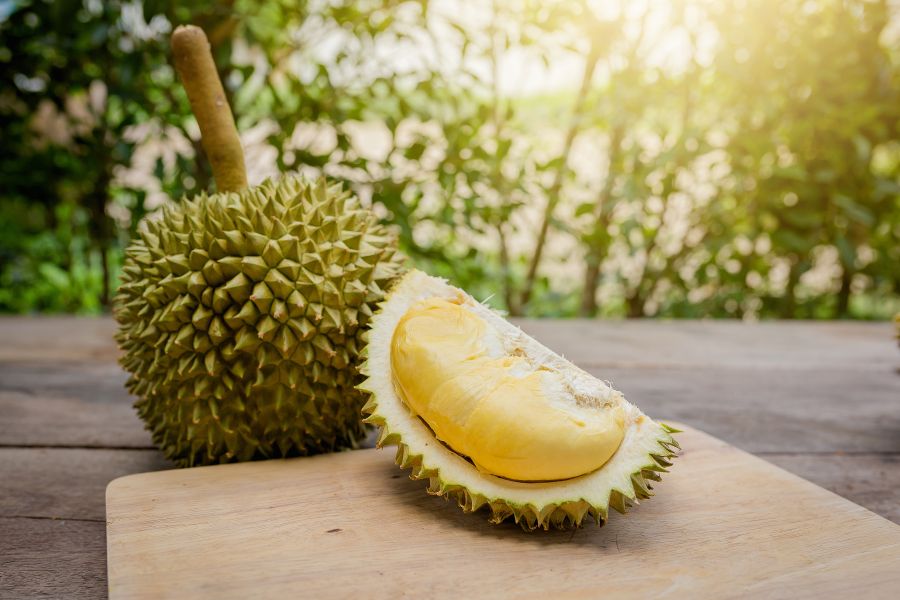 Durian,Is,King,Of,Fruit,In,Thailand,,,Durian,Long stemmed.