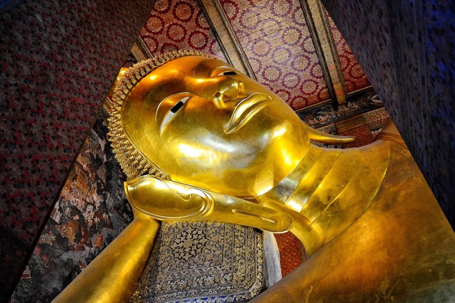 thailand bangkok wat pho reclining buddha