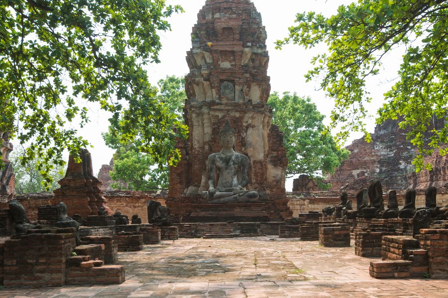 thailand ayutthaya wat mahathat
