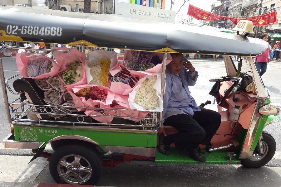 thailand bangkok pak klong talat flower market foto henry